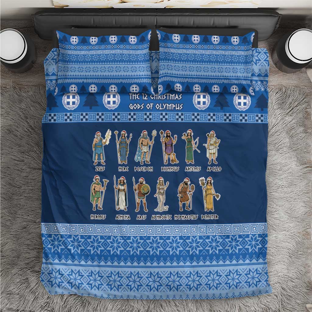 Greece Christmas Bedding Set The Twelve Gods Of Olympus - Wonder Print Shop