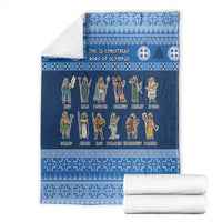 Greece Christmas Blanket The Twelve Gods Of Olympus - Wonder Print Shop