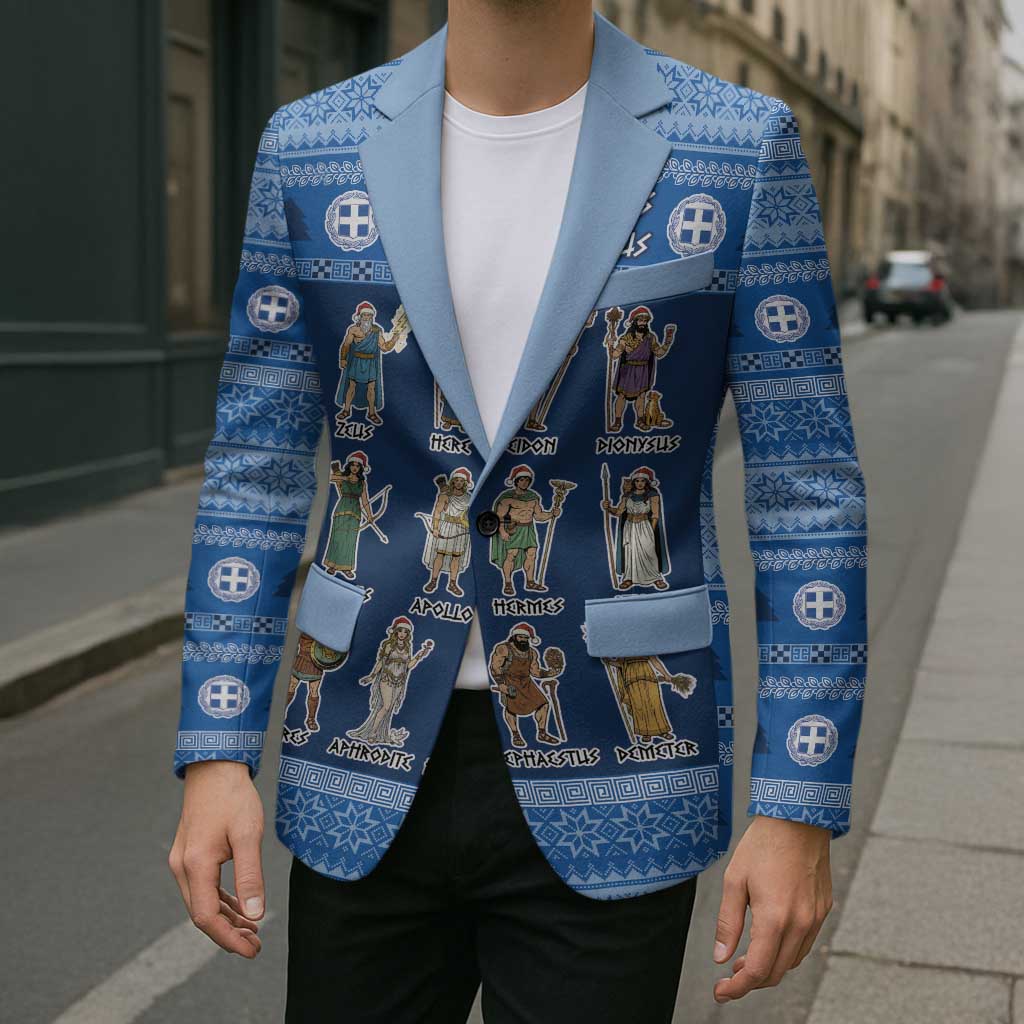 Greece Christmas Blazer The Twelve Gods Of Olympus - Wonder Print Shop