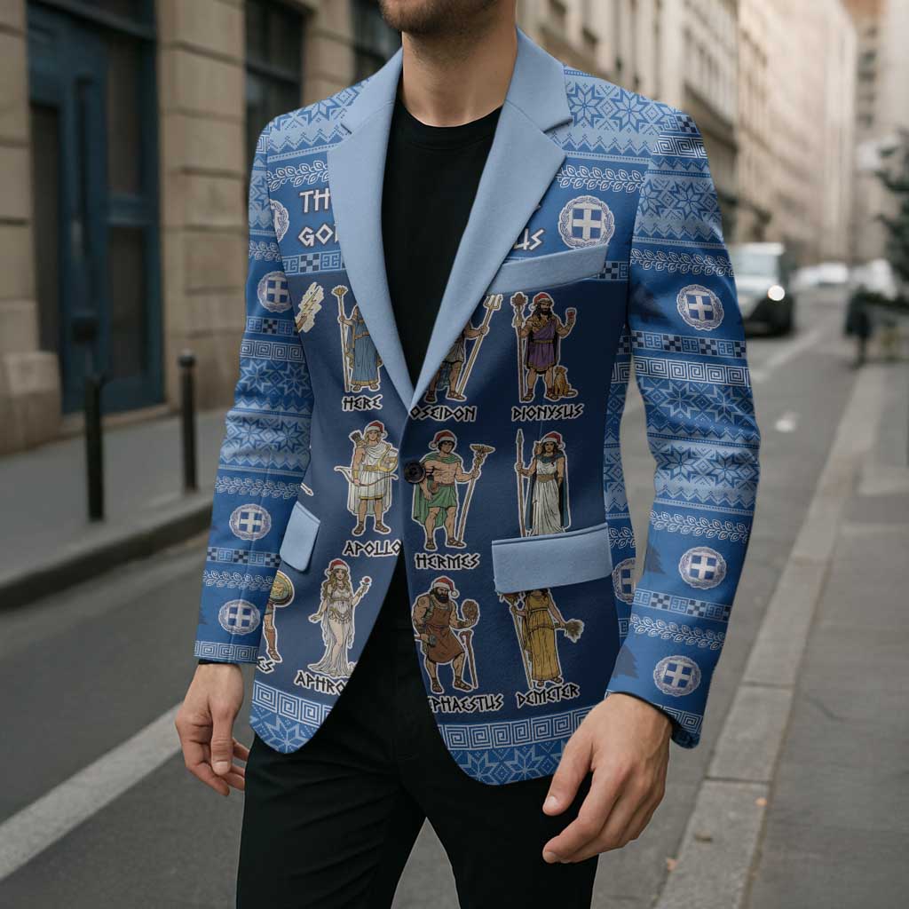Greece Christmas Blazer The Twelve Gods Of Olympus - Wonder Print Shop