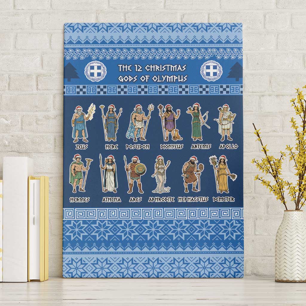 Greece Christmas Canvas Wall Art The Twelve Gods Of Olympus - Wonder Print Shop
