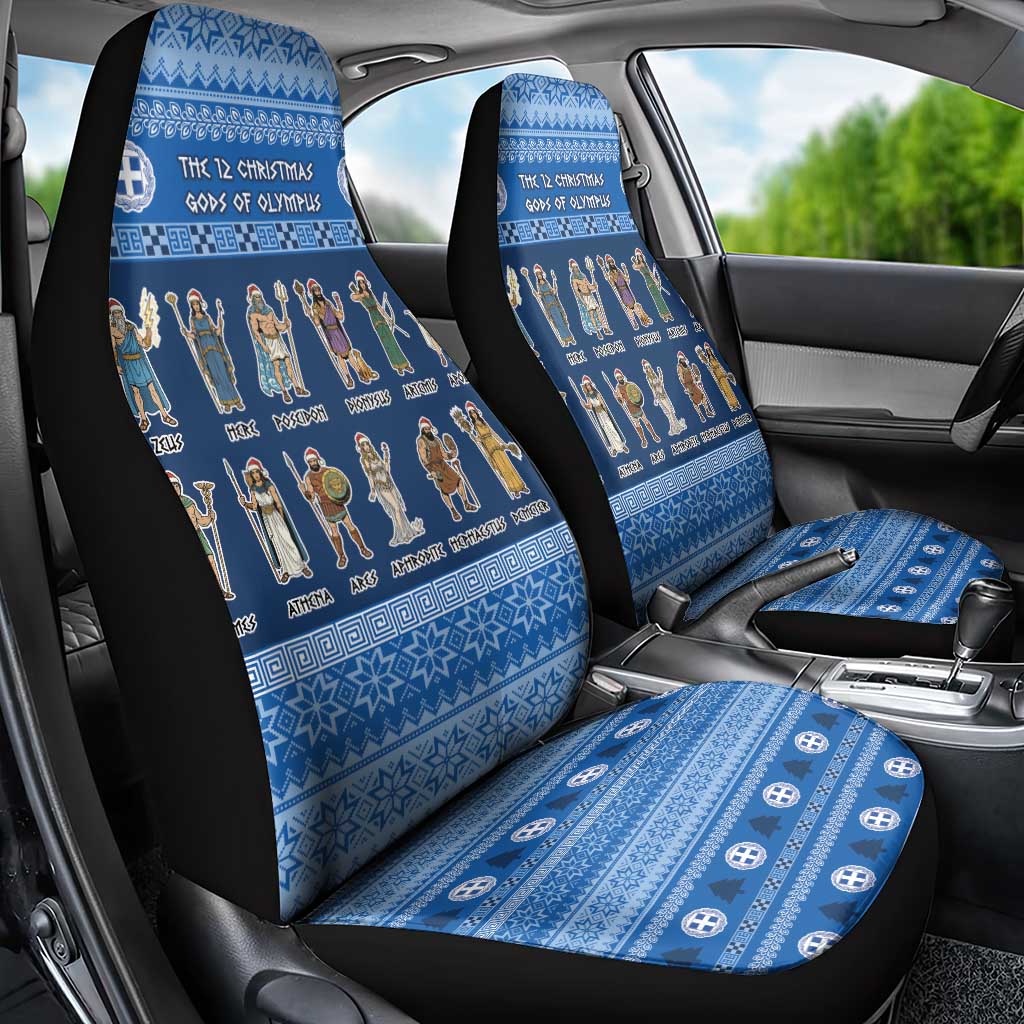 Greece Christmas Car Seat Cover The Twelve Gods Of Olympus - Wonder Print Shop