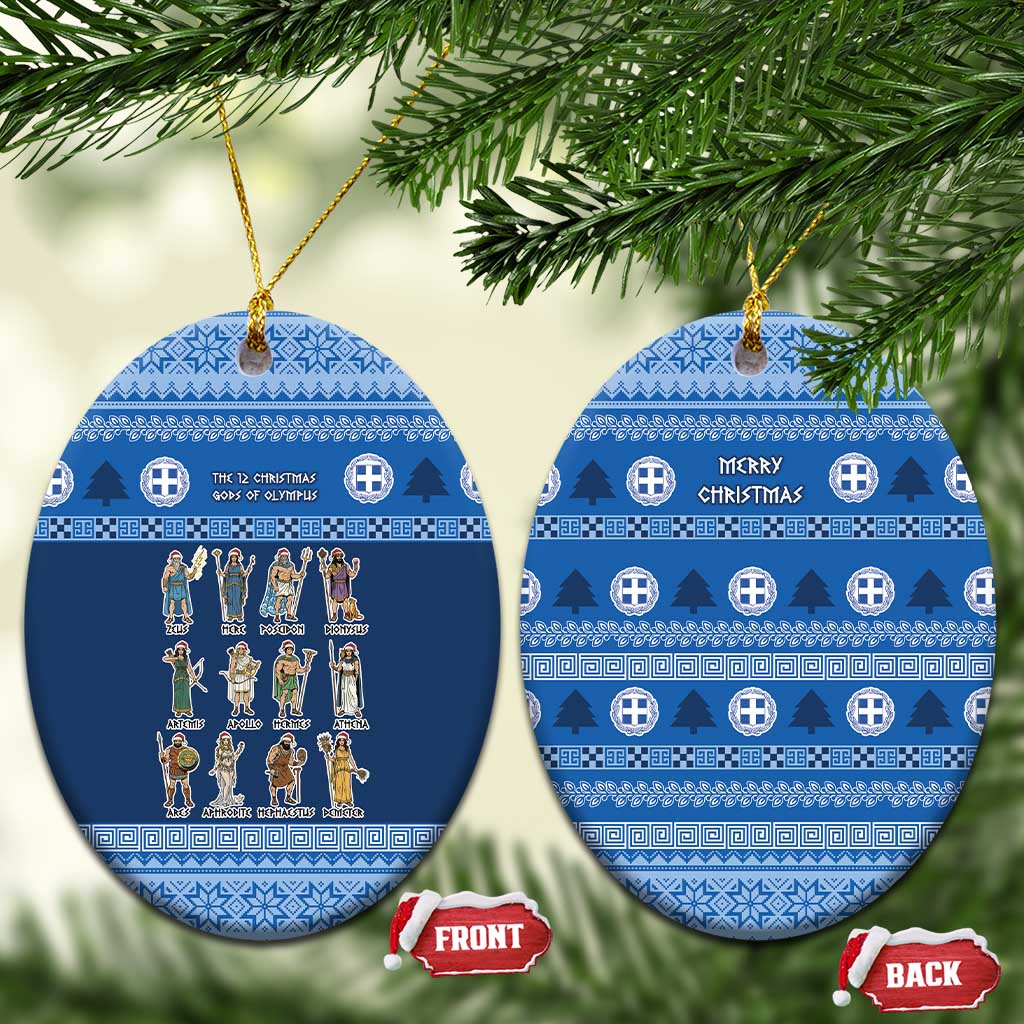 Greece Christmas Ceramic Ornament The Twelve Gods Of Olympus - Wonder Print Shop