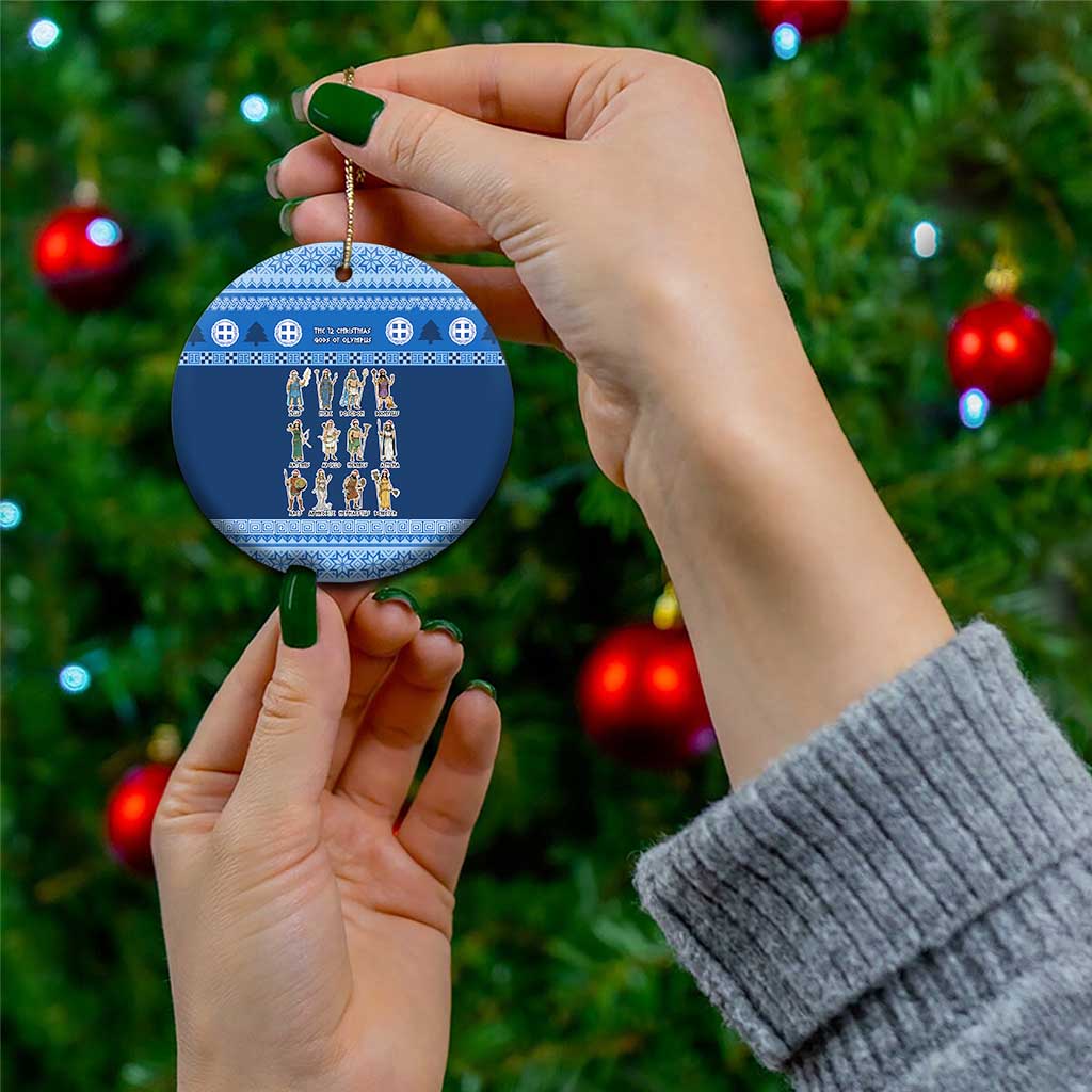 Greece Christmas Ceramic Ornament The Twelve Gods Of Olympus - Wonder Print Shop