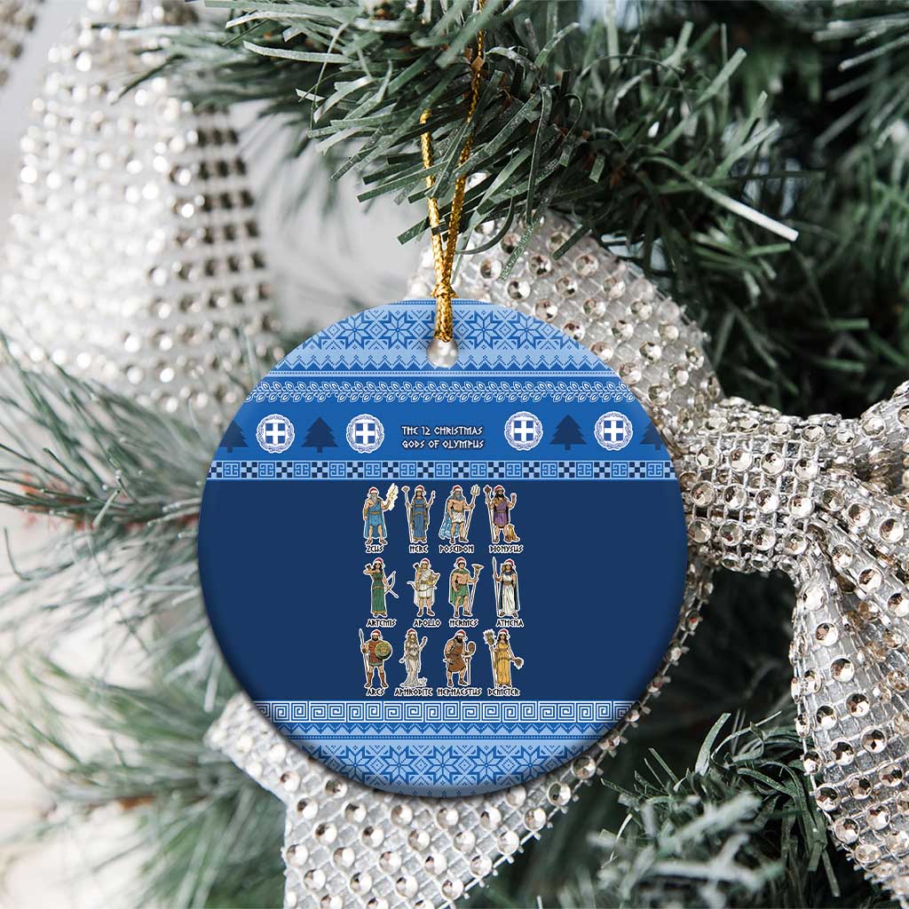 Greece Christmas Ceramic Ornament The Twelve Gods Of Olympus - Wonder Print Shop