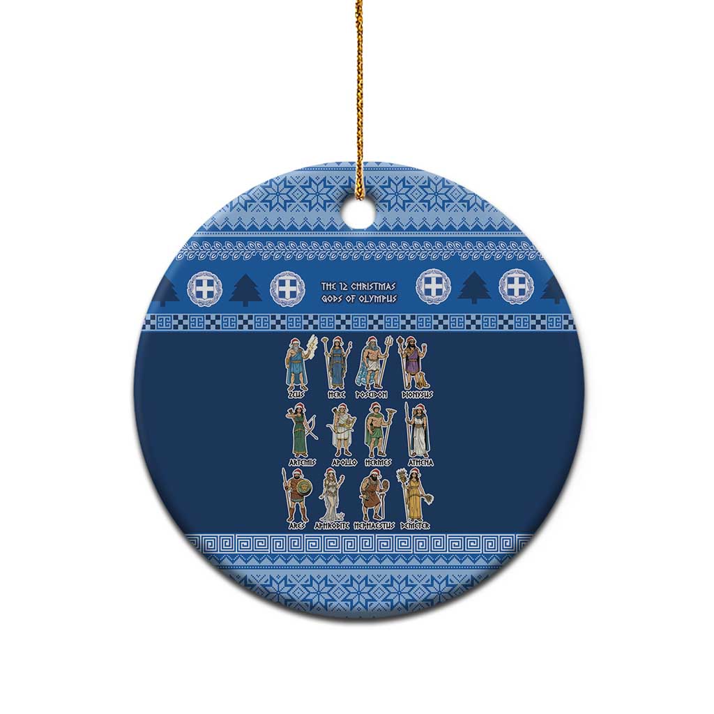 Greece Christmas Ceramic Ornament The Twelve Gods Of Olympus - Wonder Print Shop