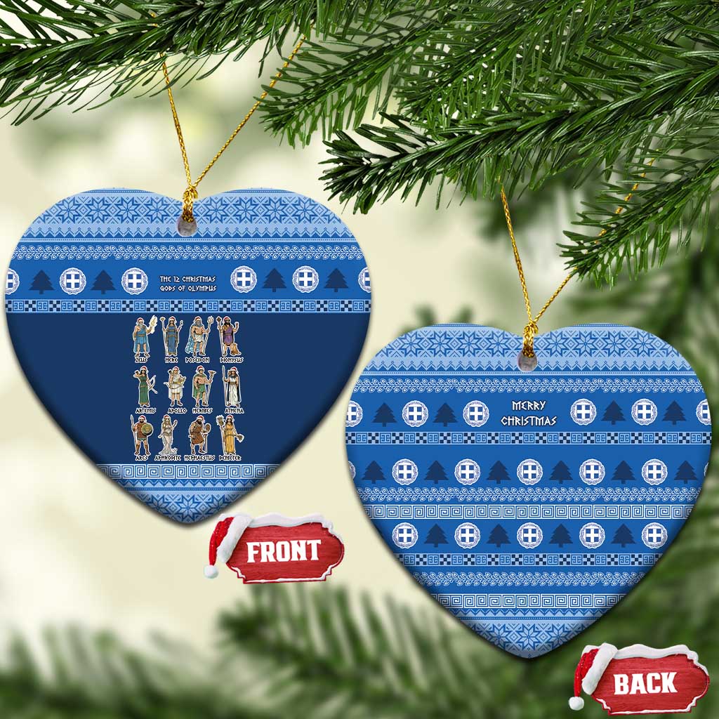 Greece Christmas Ceramic Ornament The Twelve Gods Of Olympus - Wonder Print Shop