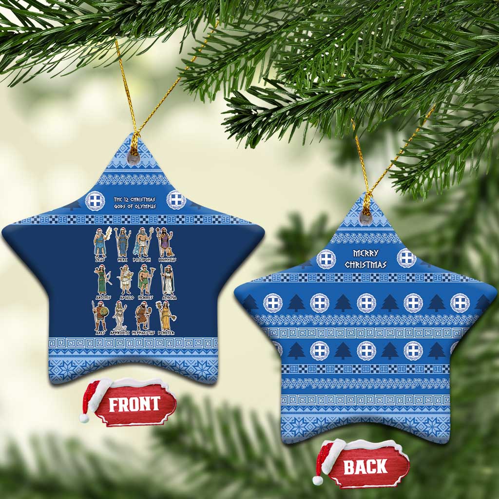 Greece Christmas Ceramic Ornament The Twelve Gods Of Olympus - Wonder Print Shop