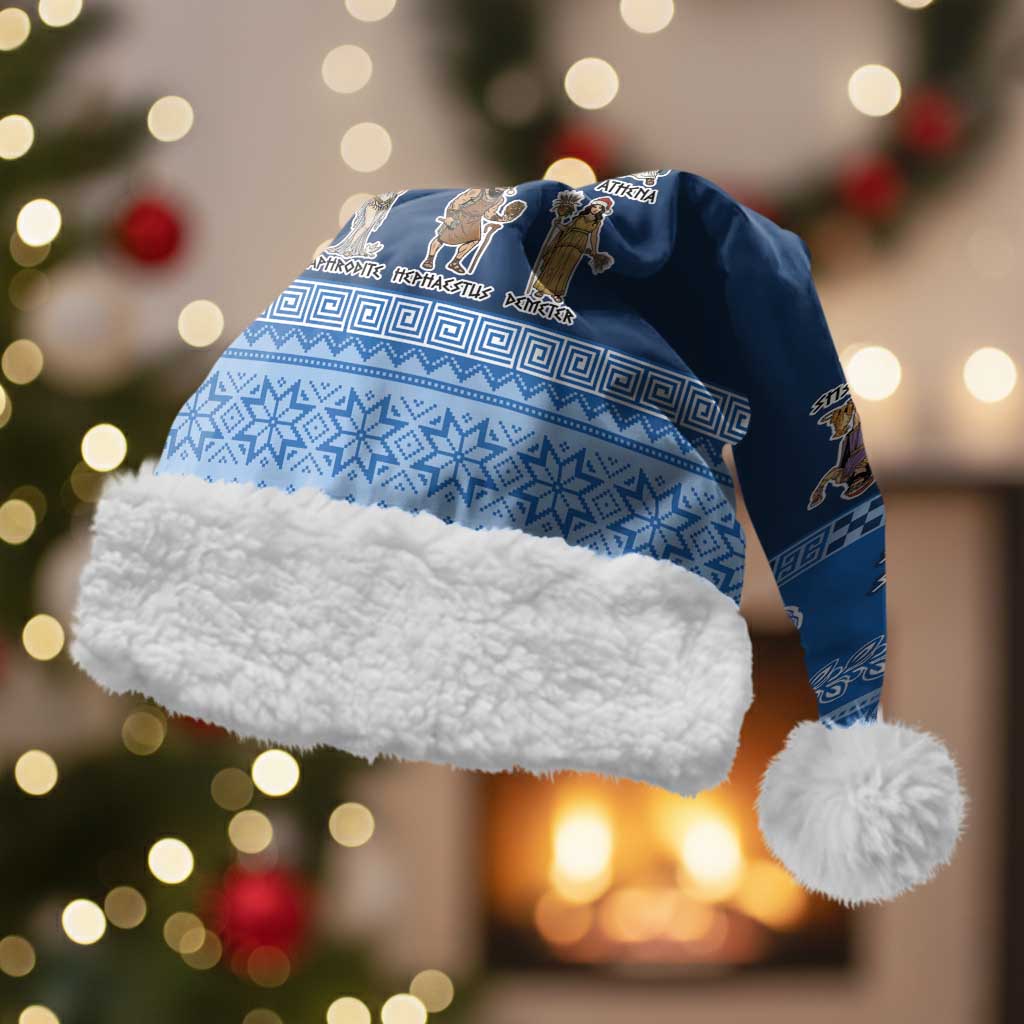 Greece Christmas Santa Hat The Twelve Gods Of Olympus - Wonder Print Shop