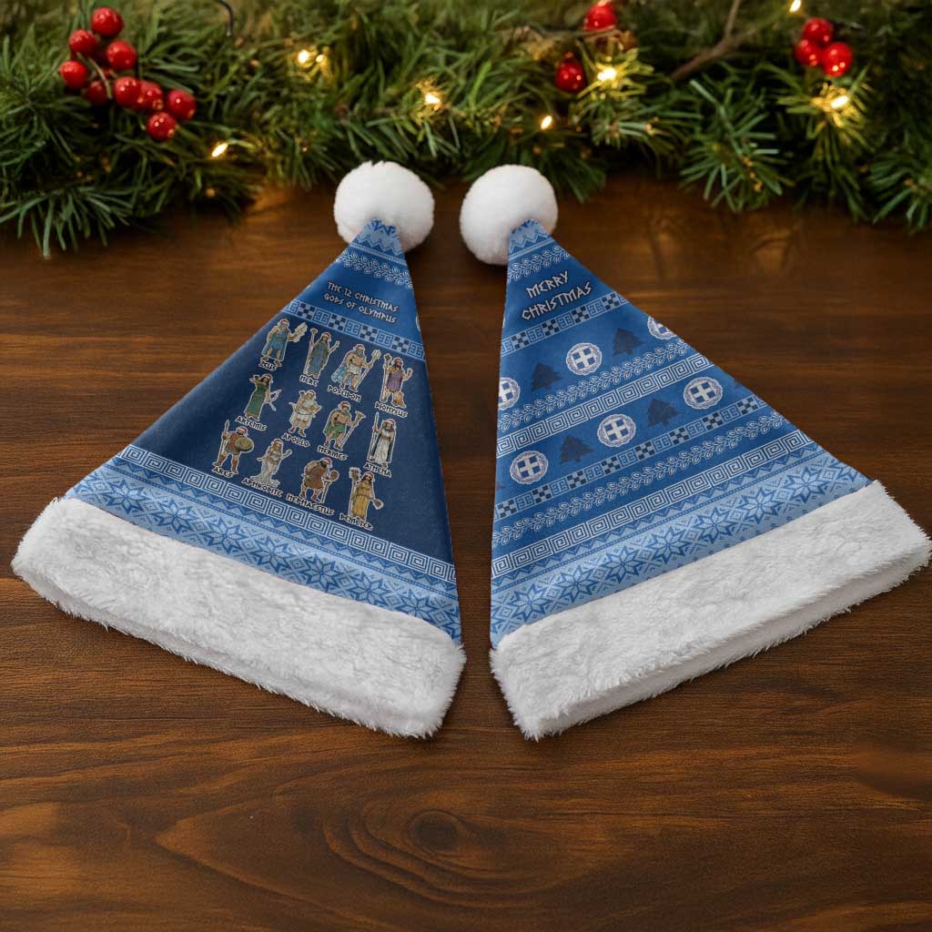Greece Christmas Santa Hat The Twelve Gods Of Olympus - Wonder Print Shop