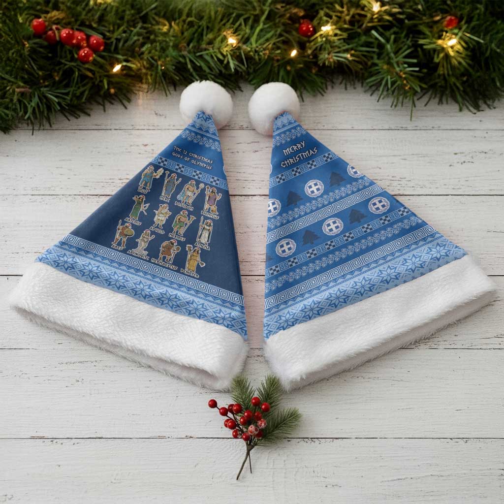 Greece Christmas Santa Hat The Twelve Gods Of Olympus - Wonder Print Shop