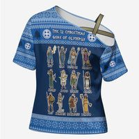 Greece Christmas Cross Shoulder Shirt The Twelve Gods Of Olympus - Wonder Print Shop