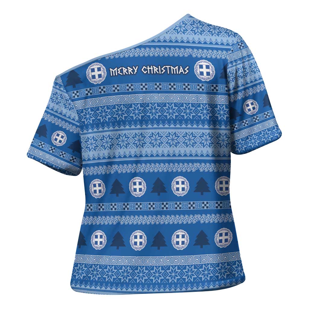 Greece Christmas Cross Shoulder Shirt The Twelve Gods Of Olympus - Wonder Print Shop