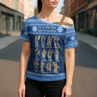 Greece Christmas Cross Shoulder Shirt The Twelve Gods Of Olympus - Wonder Print Shop