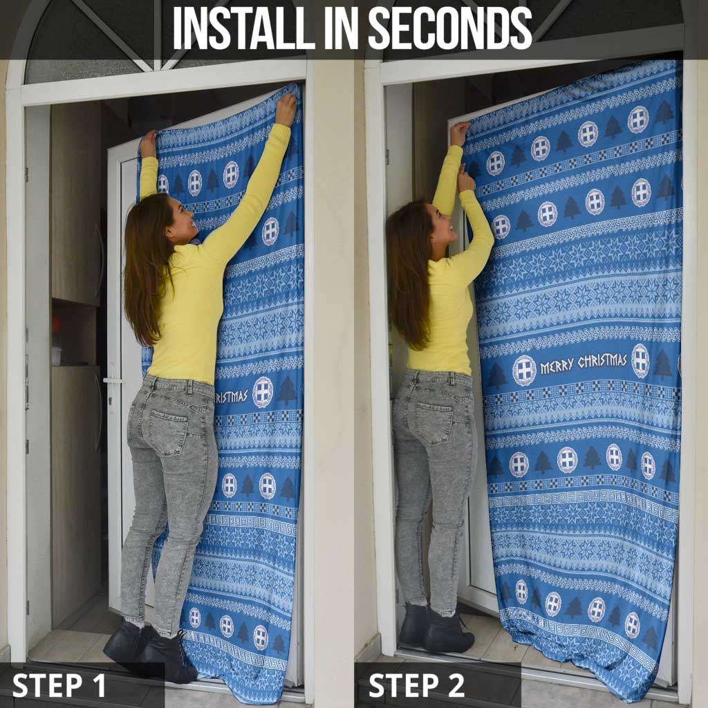 Greece Christmas Door Cover The Twelve Gods Of Olympus - Wonder Print Shop