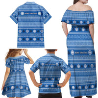 Greece Christmas Family Matching Off Shoulder Maxi Dress and Hawaiian Shirt The Twelve Gods Of Olympus - Wonder Print Shop