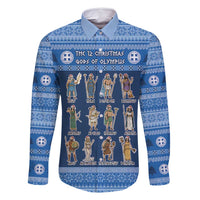 Greece Christmas Family Matching Off Shoulder Maxi Dress and Hawaiian Shirt The Twelve Gods Of Olympus - Wonder Print Shop
