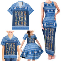 Greece Christmas Family Matching Tank Maxi Dress and Hawaiian Shirt The Twelve Gods Of Olympus - Wonder Print Shop
