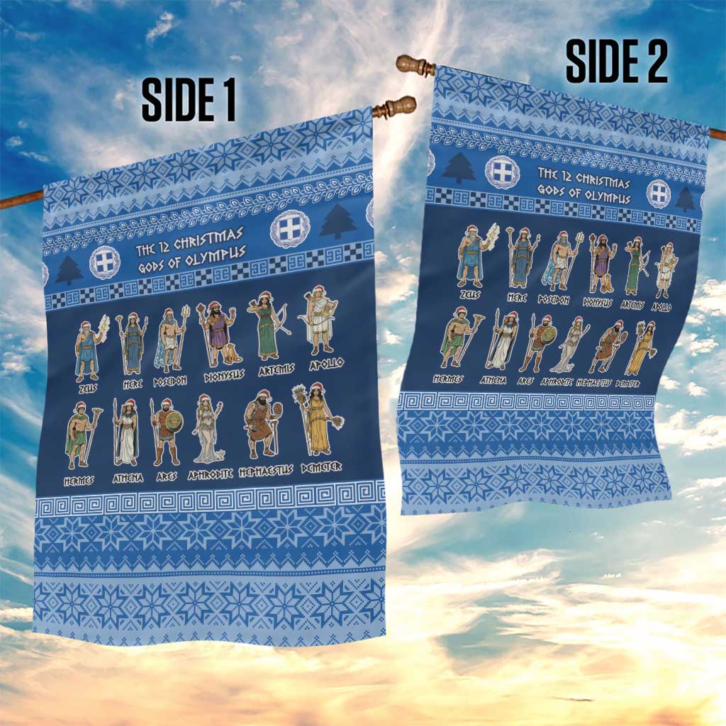 Greece Christmas Garden Flag The Twelve Gods Of Olympus - Wonder Print Shop