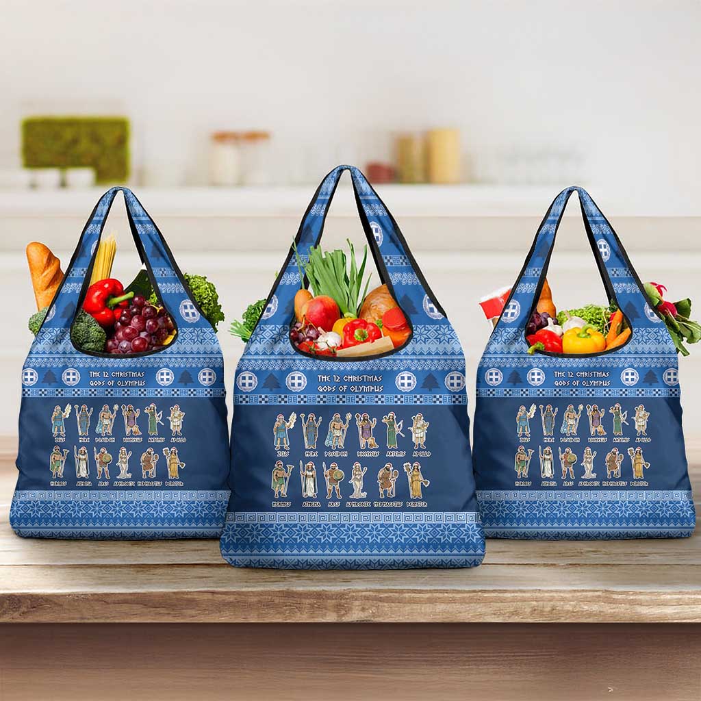 Greece Christmas Grocery Bag The Twelve Gods Of Olympus - Wonder Print Shop