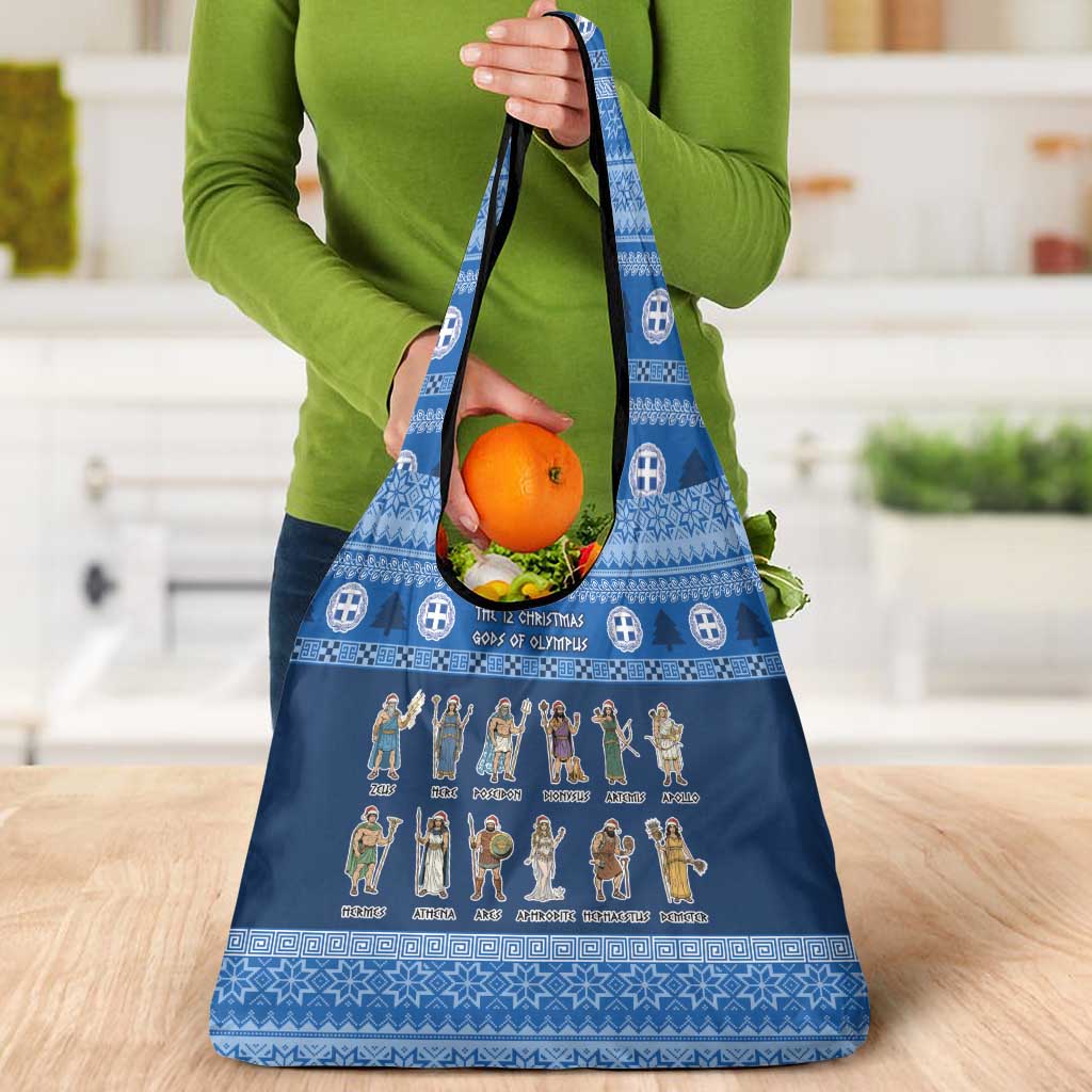Greece Christmas Grocery Bag The Twelve Gods Of Olympus - Wonder Print Shop