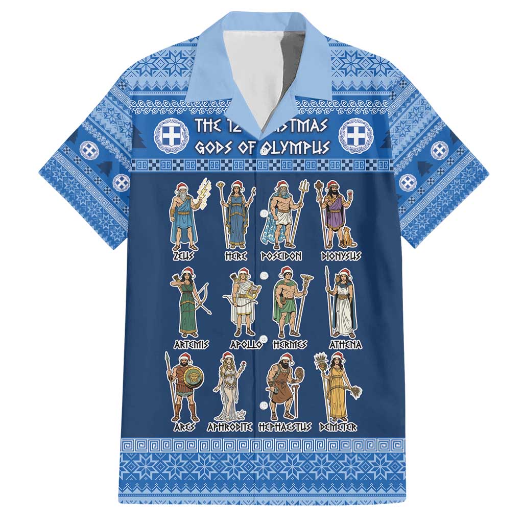 Greece Christmas Hawaiian Shirt The Twelve Gods Of Olympus - Wonder Print Shop