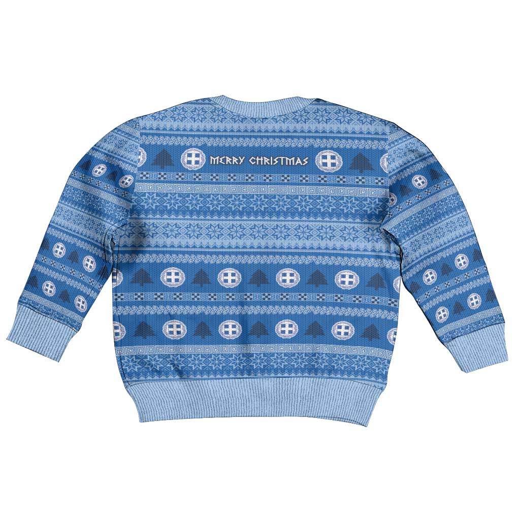 Greece Christmas Kid Ugly Christmas Sweater The Twelve Gods Of Olympus - Wonder Print Shop