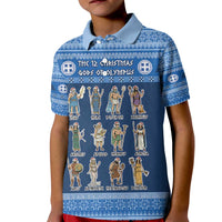 Greece Christmas Kid Polo Shirt The Twelve Gods Of Olympus - Wonder Print Shop