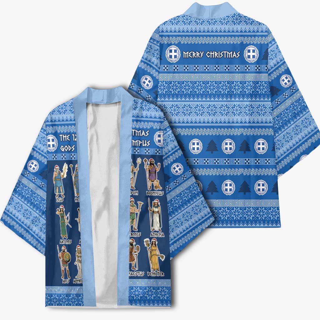 Greece Christmas Kimono The Twelve Gods Of Olympus - Wonder Print Shop