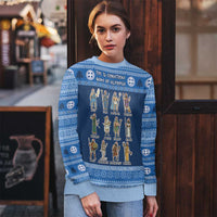Greece Christmas Ugly Christmas Sweater The Twelve Gods Of Olympus - Wonder Print Shop