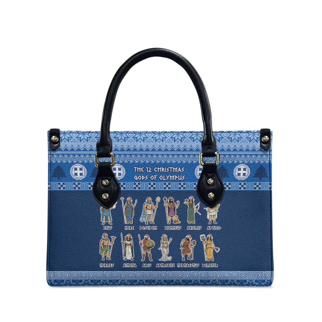 Greece Christmas Leather Bag The Twelve Gods Of Olympus - Wonder Print Shop
