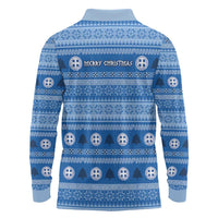 Greece Christmas Long Sleeve Polo Shirt The Twelve Gods Of Olympus - Wonder Print Shop