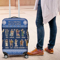 Greece Christmas Luggage Cover The Twelve Gods Of Olympus - Wonder Print Shop