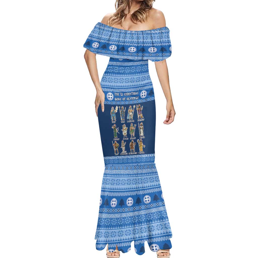 Greece Christmas Mermaid Dress The Twelve Gods Of Olympus - Wonder Print Shop