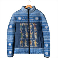 Greece Christmas Padded Jacket The Twelve Gods Of Olympus - Wonder Print Shop