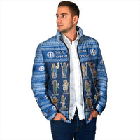 Greece Christmas Padded Jacket The Twelve Gods Of Olympus - Wonder Print Shop