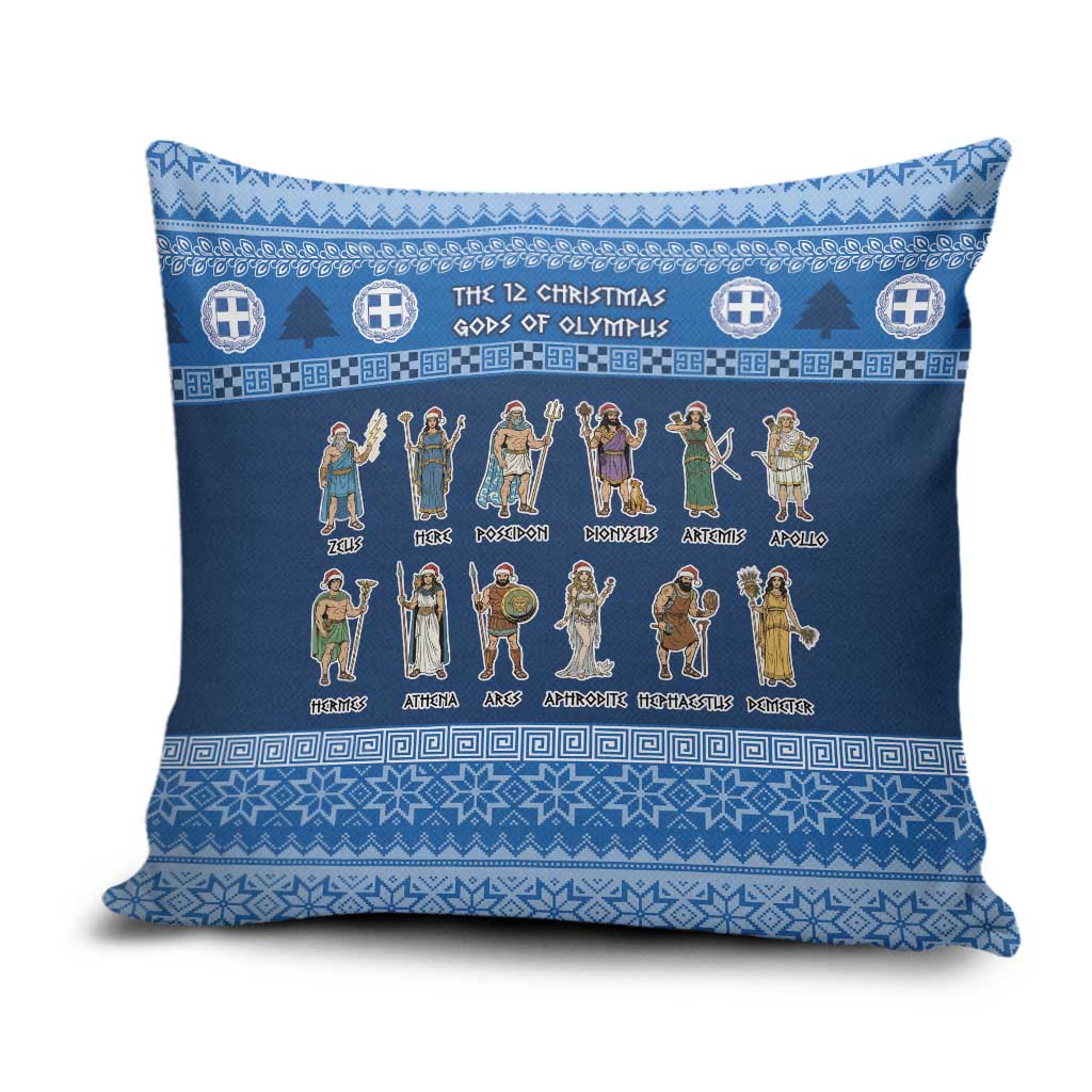 Greece Christmas Pillow Cover The Twelve Gods Of Olympus - Wonder Print Shop