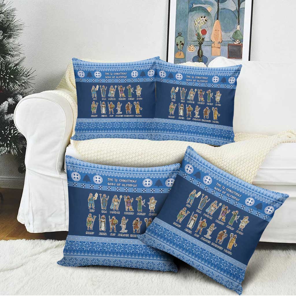 Greece Christmas Pillow Cover The Twelve Gods Of Olympus - Wonder Print Shop