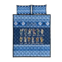 Greece Christmas Quilt Bed Set The Twelve Gods Of Olympus - Wonder Print Shop
