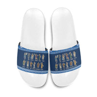 Greece Christmas Slide Sandals The Twelve Gods Of Olympus - Wonder Print Shop