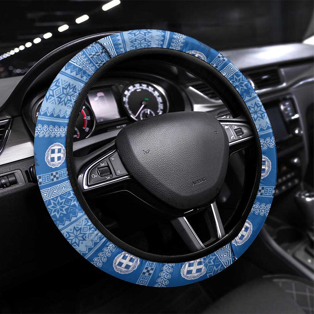 Greece Christmas Steering Wheel Cover The Twelve Gods Of Olympus - Wonder Print Shop