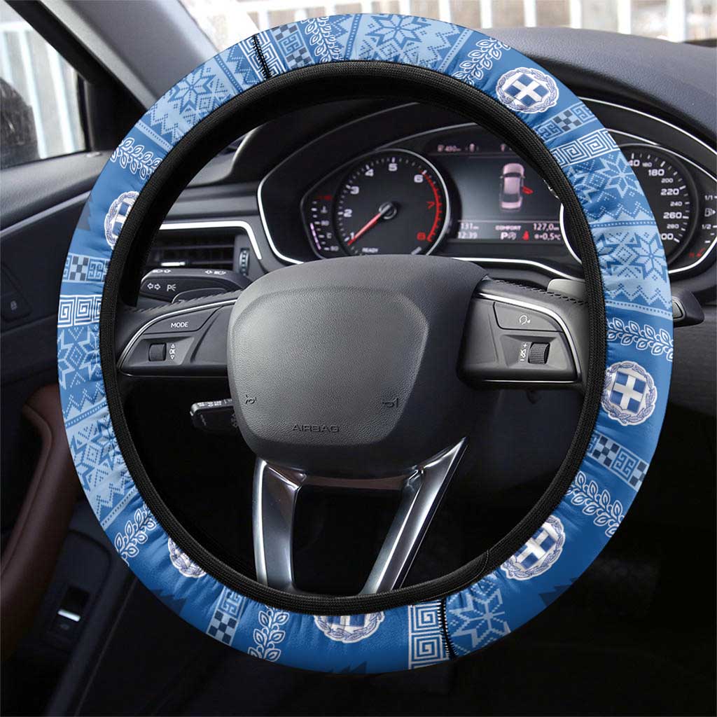 Greece Christmas Steering Wheel Cover The Twelve Gods Of Olympus - Wonder Print Shop