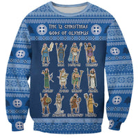 Greece Christmas Sweatshirt The Twelve Gods Of Olympus - Wonder Print Shop