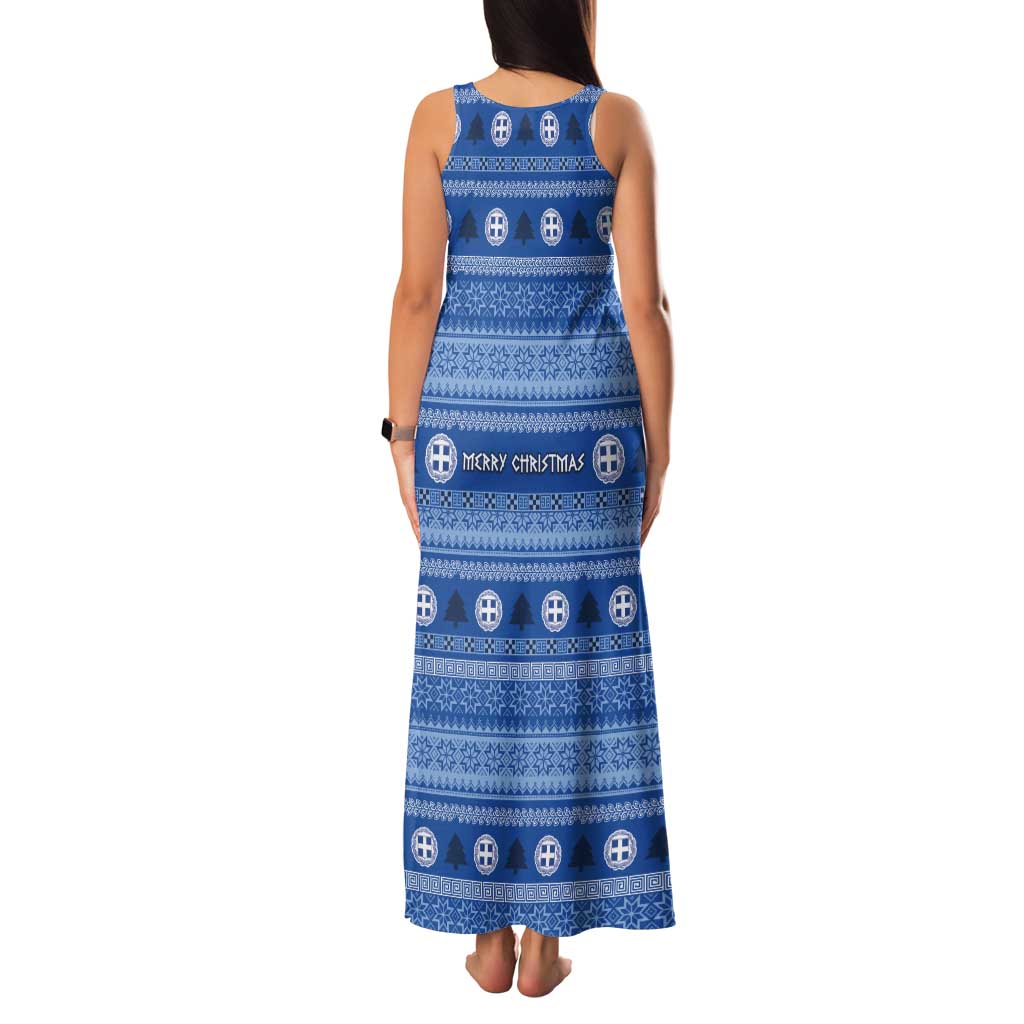Greece Christmas Tank Maxi Dress The Twelve Gods Of Olympus - Wonder Print Shop