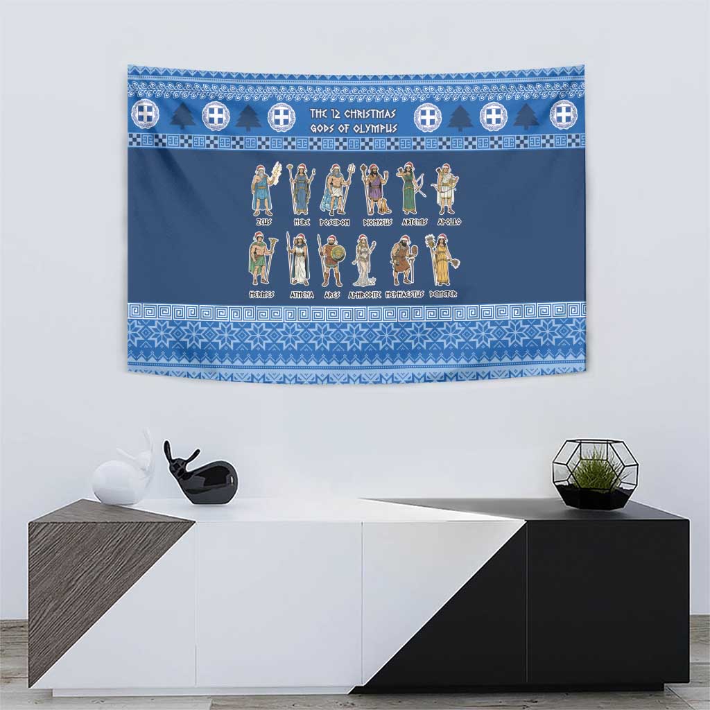 Greece Christmas Tapestry The Twelve Gods Of Olympus - Wonder Print Shop