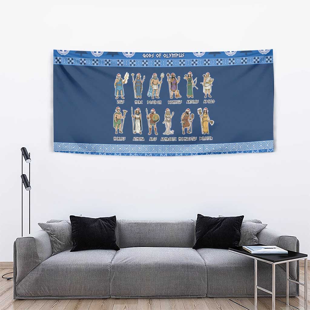 Greece Christmas Tapestry The Twelve Gods Of Olympus - Wonder Print Shop