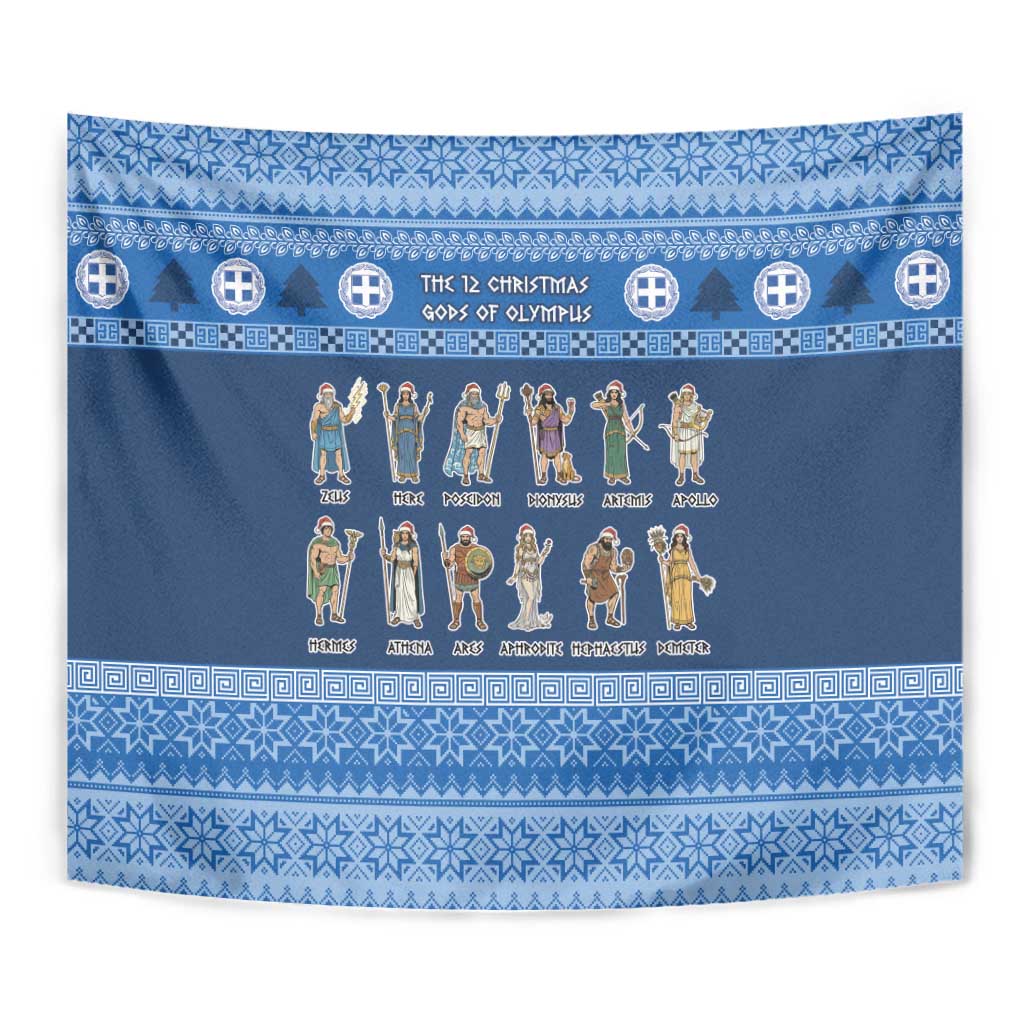 Greece Christmas Tapestry The Twelve Gods Of Olympus - Wonder Print Shop
