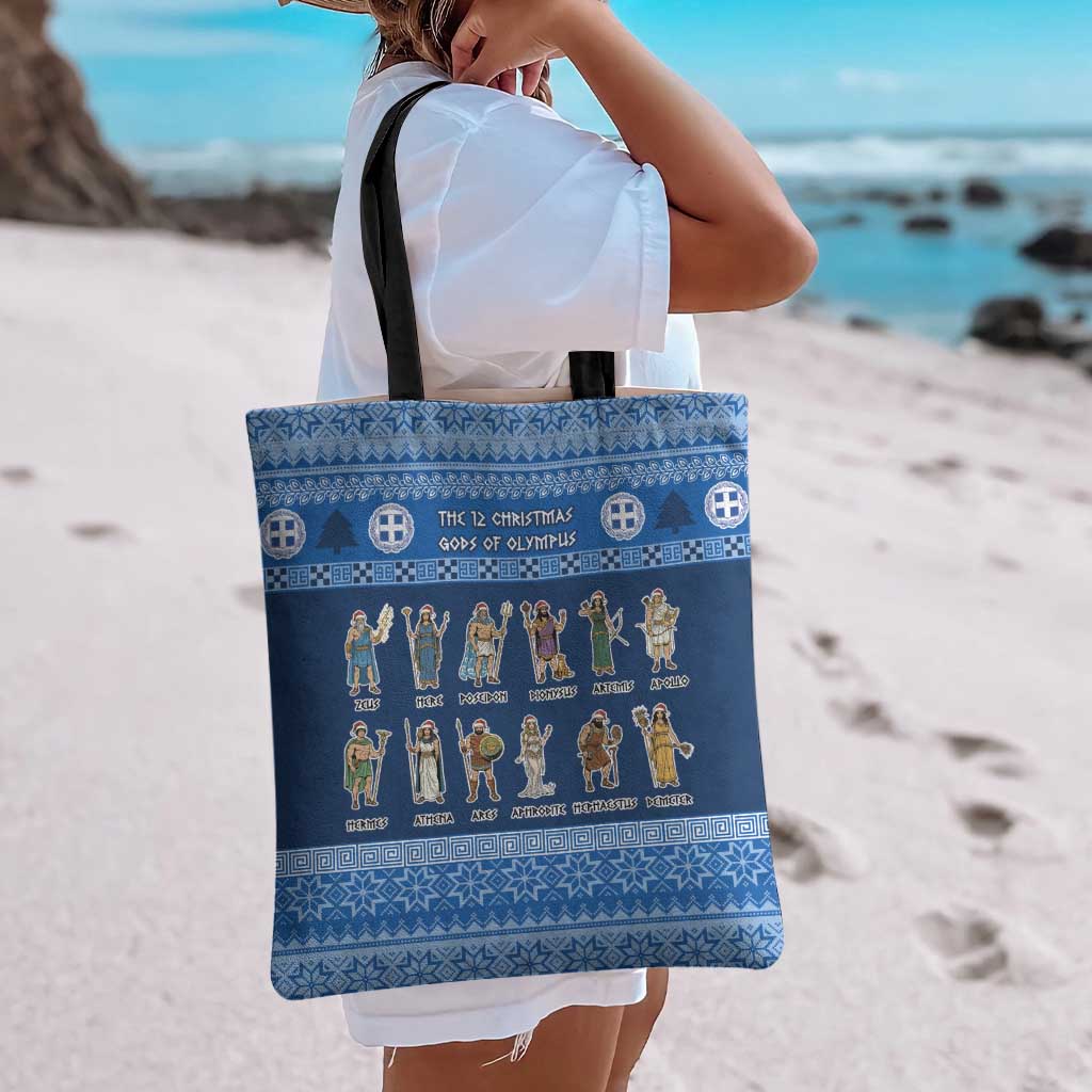 Greece Christmas Tote Bag The Twelve Gods Of Olympus - Wonder Print Shop