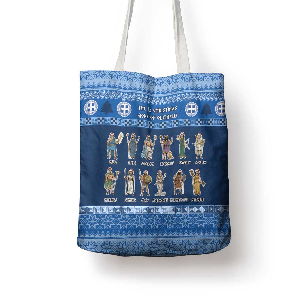 Greece Christmas Tote Bag The Twelve Gods Of Olympus - Wonder Print Shop