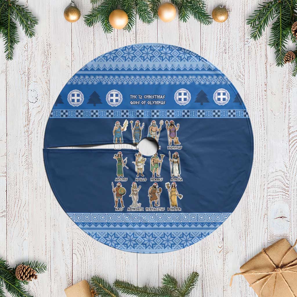 Greece Christmas Tree Skirt The Twelve Gods Of Olympus - Wonder Print Shop